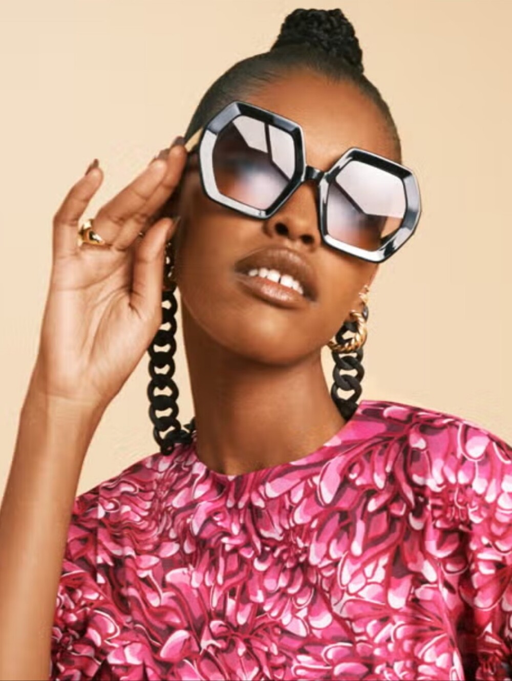 Kika Vargas x Target Glasses Chain - Matte Black Resin